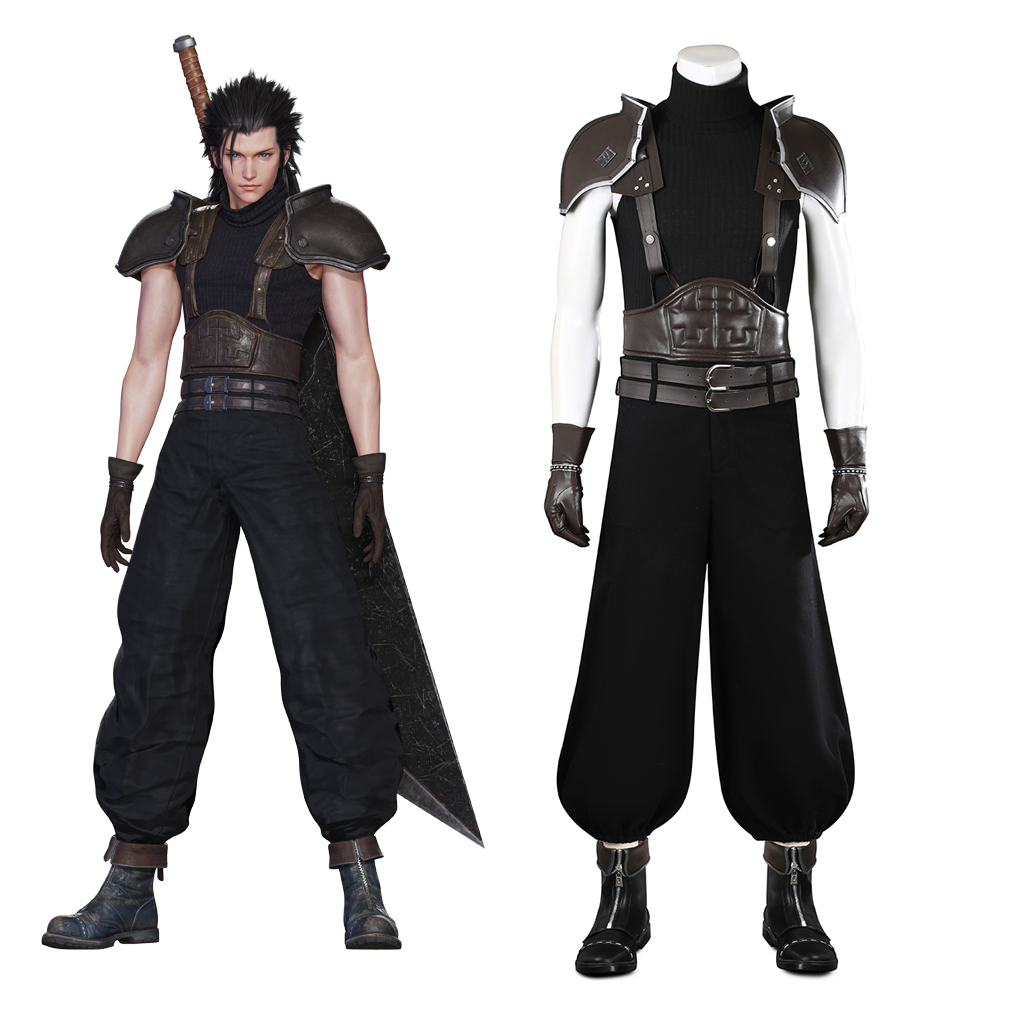 Men Shoes Europe To Us - Zack Fair Cosplay Kostümü FF7 Oyun