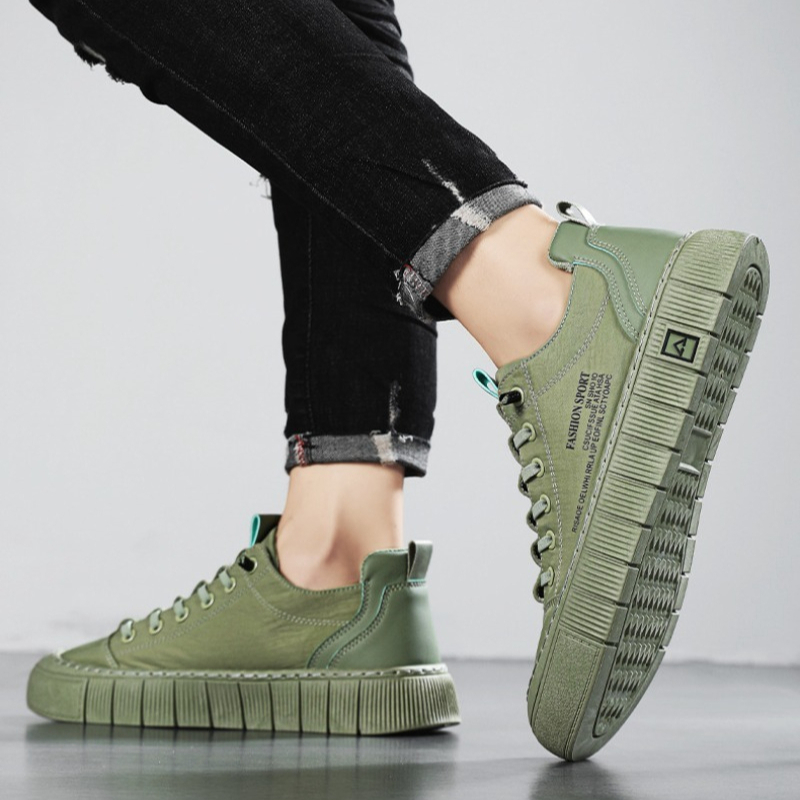 Men'S Shoes Casual Sneakers - Erkek Kalın Tabanlı Düşük Bilekli Kanvas