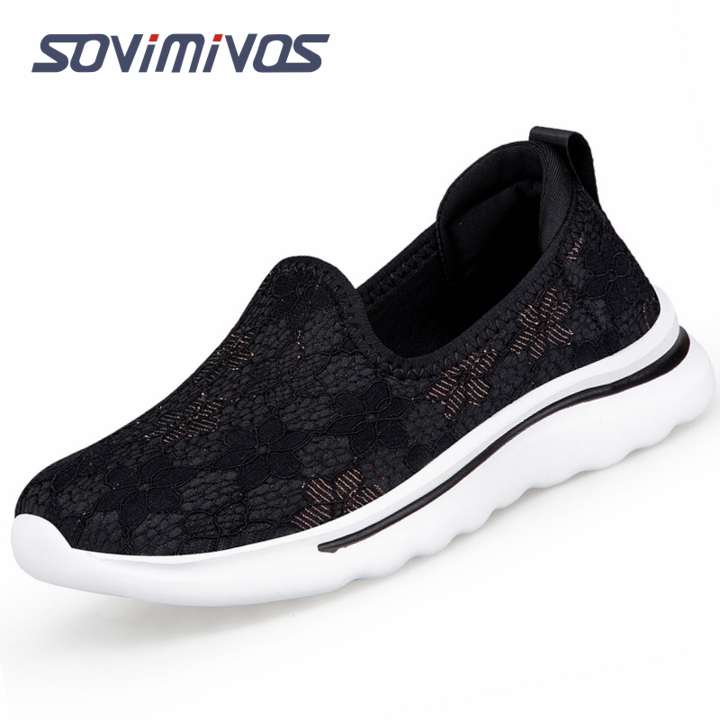 Mesh Trainer Breathable - Yüksek kaliteli kadın düz ayakkabı moda