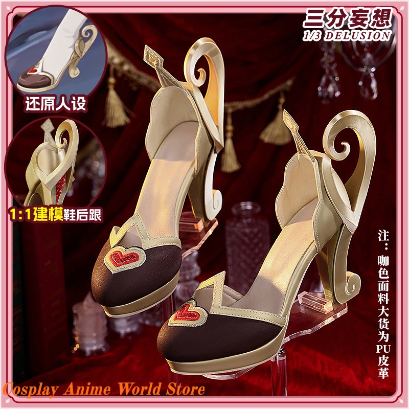 Shoes Heels Men - Stokta mIHOYO Genshin Impact Alice Cosplay