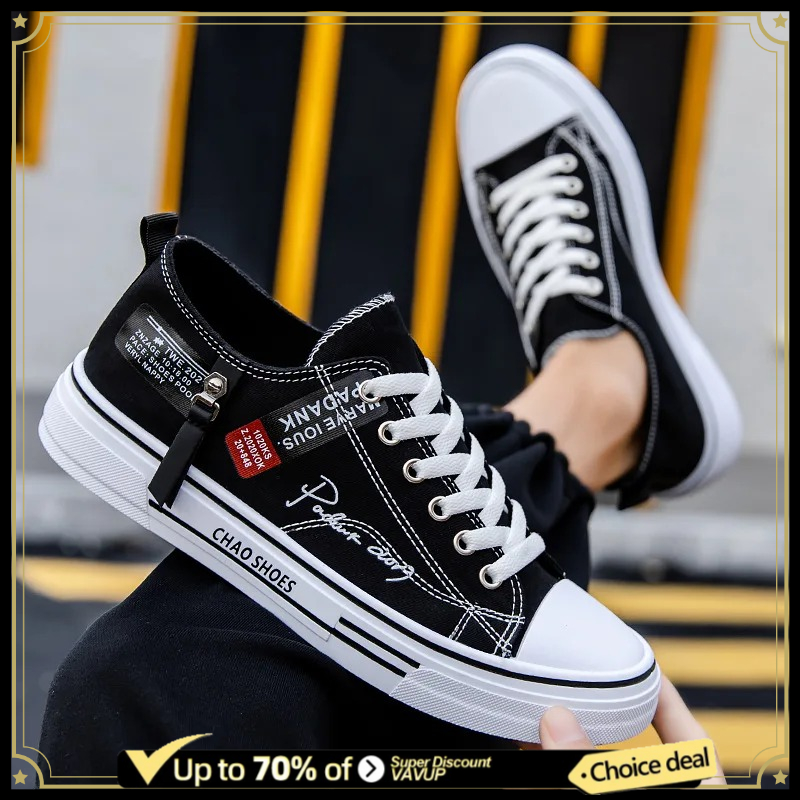 Canvas Sneaker High - Moda erkek kanvas ayakkabılar yaz nefes