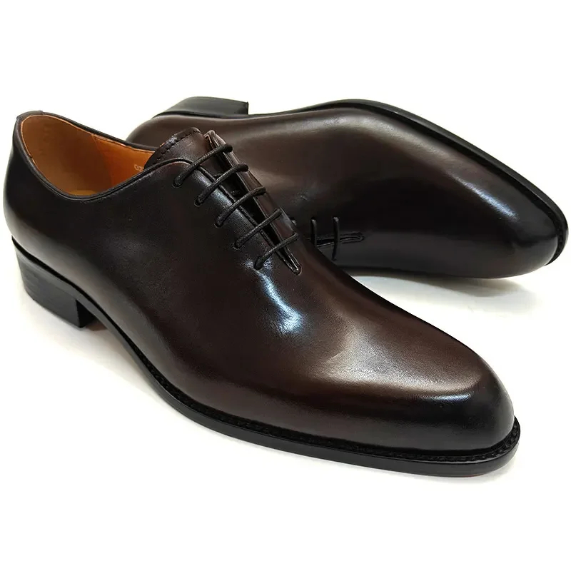 Oxford Brogue Leather - Başarılı erkek deri ayakkabı yüksek kalite