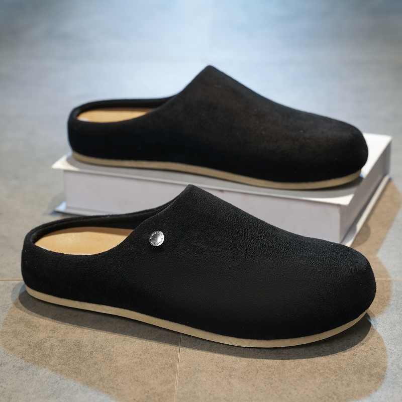 Men'S Shoes Birkenstock - Yuvarlak Burunlu File Astarlı Hafif Aşınmaya