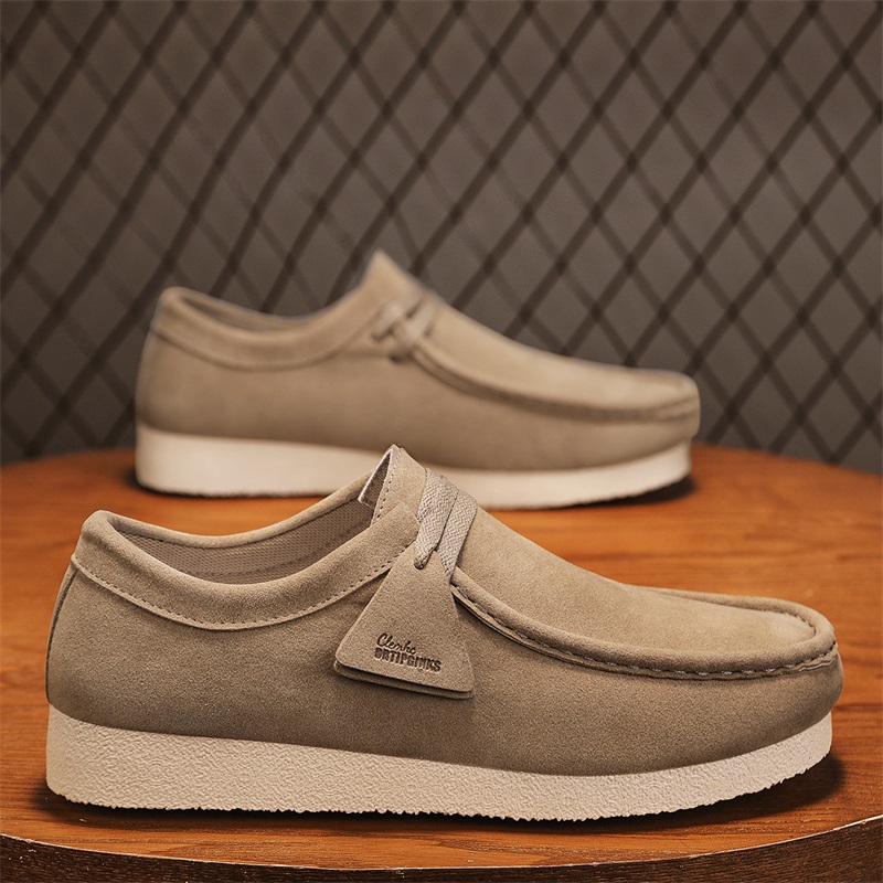 Men'S Shoes With Wide Toe Box - Erkekler İçin Geniş Burunlu, Giymeli, Süet