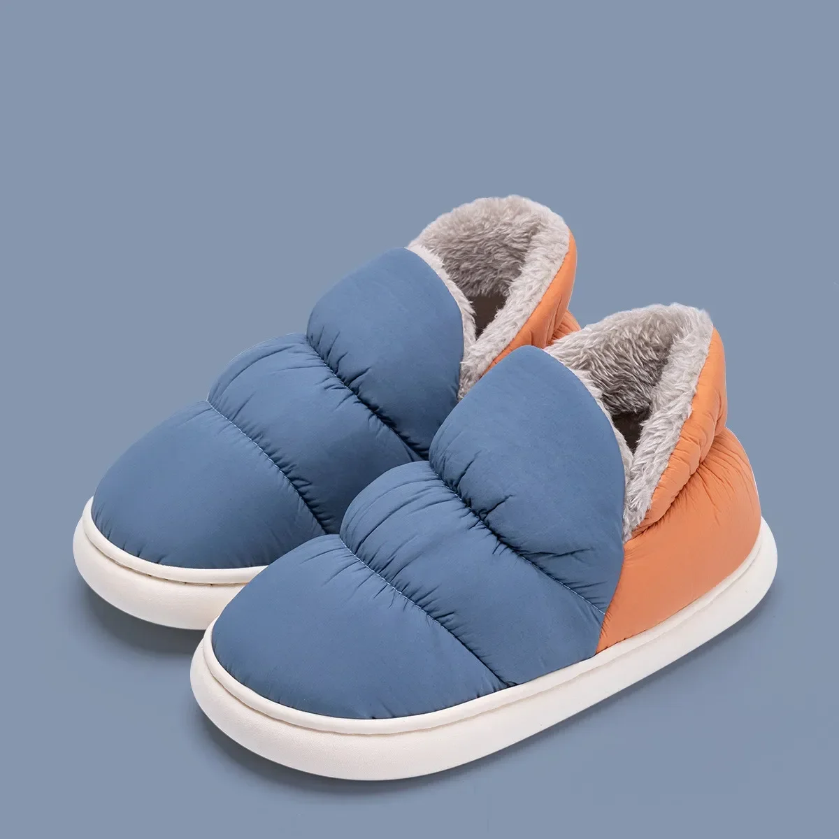 Men Shoes For Winter - Kadın erkek terlikleri kış aşağı kumaş
