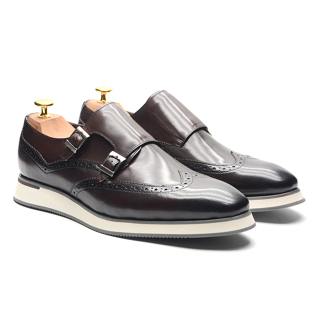Oxford Brogue Leather - Avrupa Lüks Erkek Spor Ayakkabı Hakiki