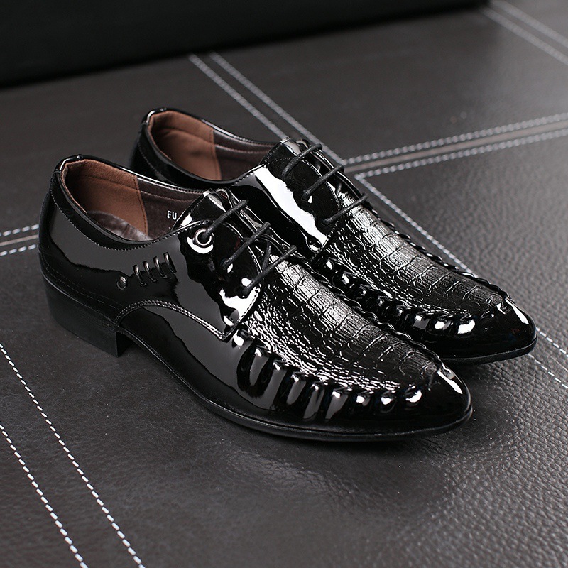 Oxford Brogue Leather - Erkek Elbise Deri Ayakkabı Bağcıklı Düğün