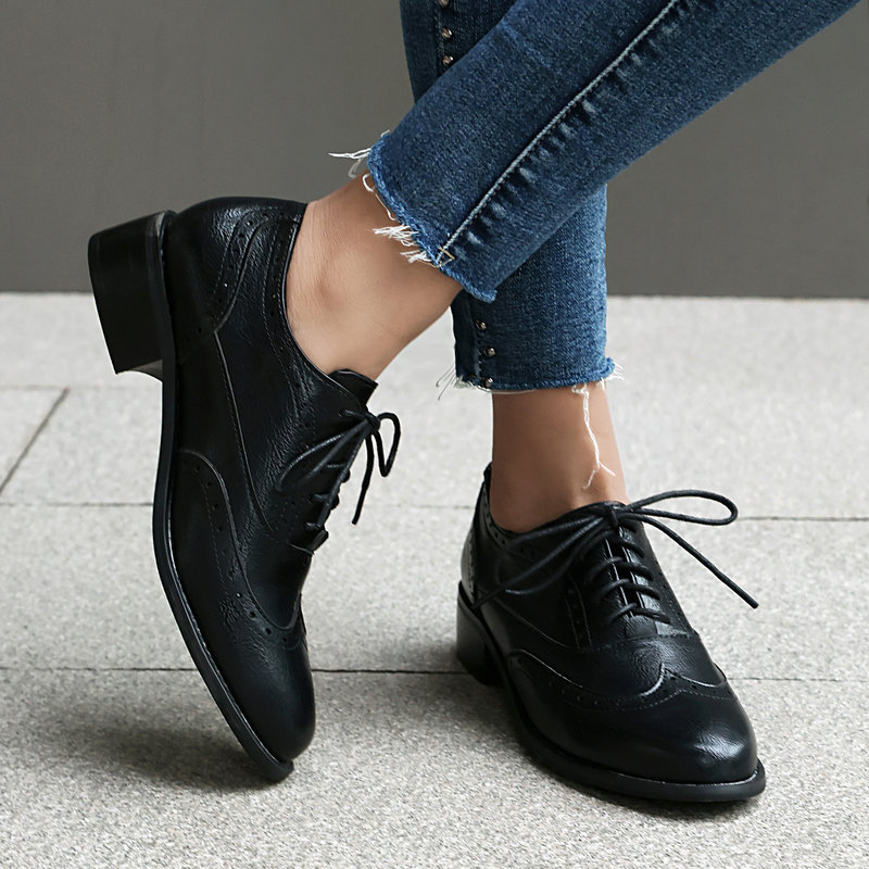 Kadınlar İçin Brogue Oxford Ay - Oxford Brogue Leather incelemesi ve fiyatı
