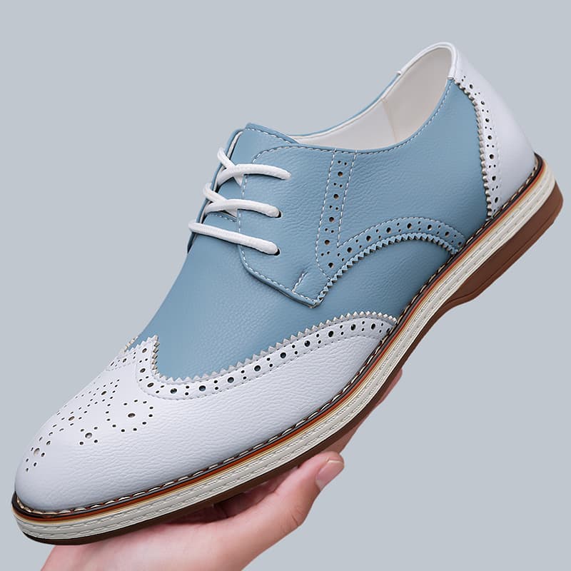 Erkek Beyaz Mavi İki Renkli Br - Oxford Brogue Leather incelemesi ve fiyatı