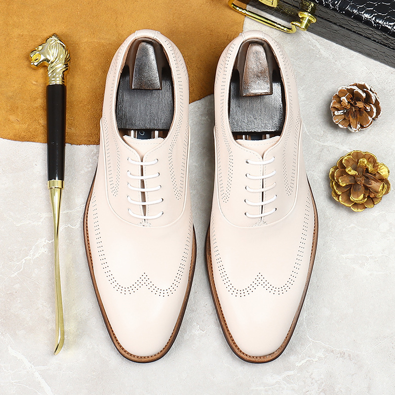 Beyaz özlü aşınmaya dayanıklı  - Oxford Brogue Leather incelemesi ve fiyatı