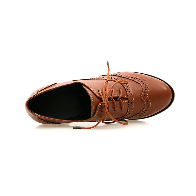 İngiliz Kadın Oxfords Yüksek B - Oxford Brogue Leather incelemesi ve fiyatı