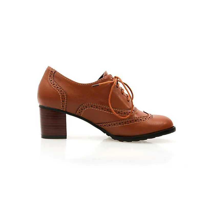 İngiliz Kadın Oxfords Yüksek B - Oxford Brogue Leather incelemesi ve fiyatı