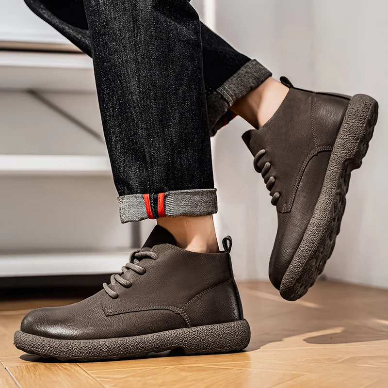 Erkek Ayak Bileği Botları Kahv - Men Shoes Trends incelemesi ve fiyatı