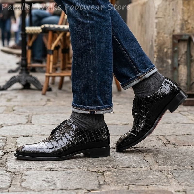 Erkekler İçin Patent Deri Oxfo - Men Shoes Formal incelemesi ve fiyatı