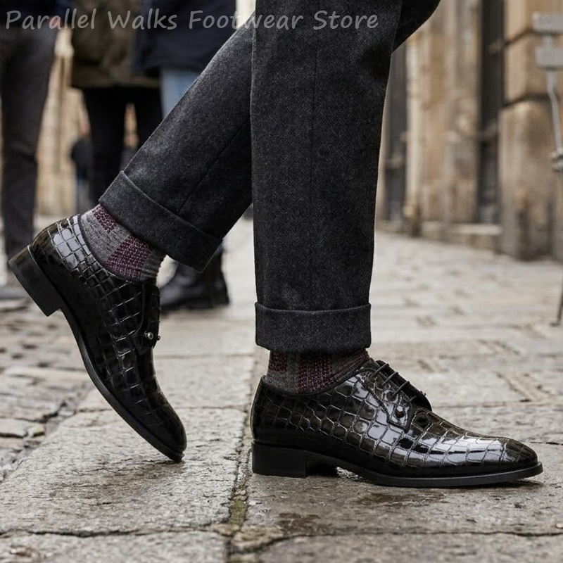 Erkekler İçin Patent Deri Oxfo - Men Shoes Formal incelemesi ve fiyatı