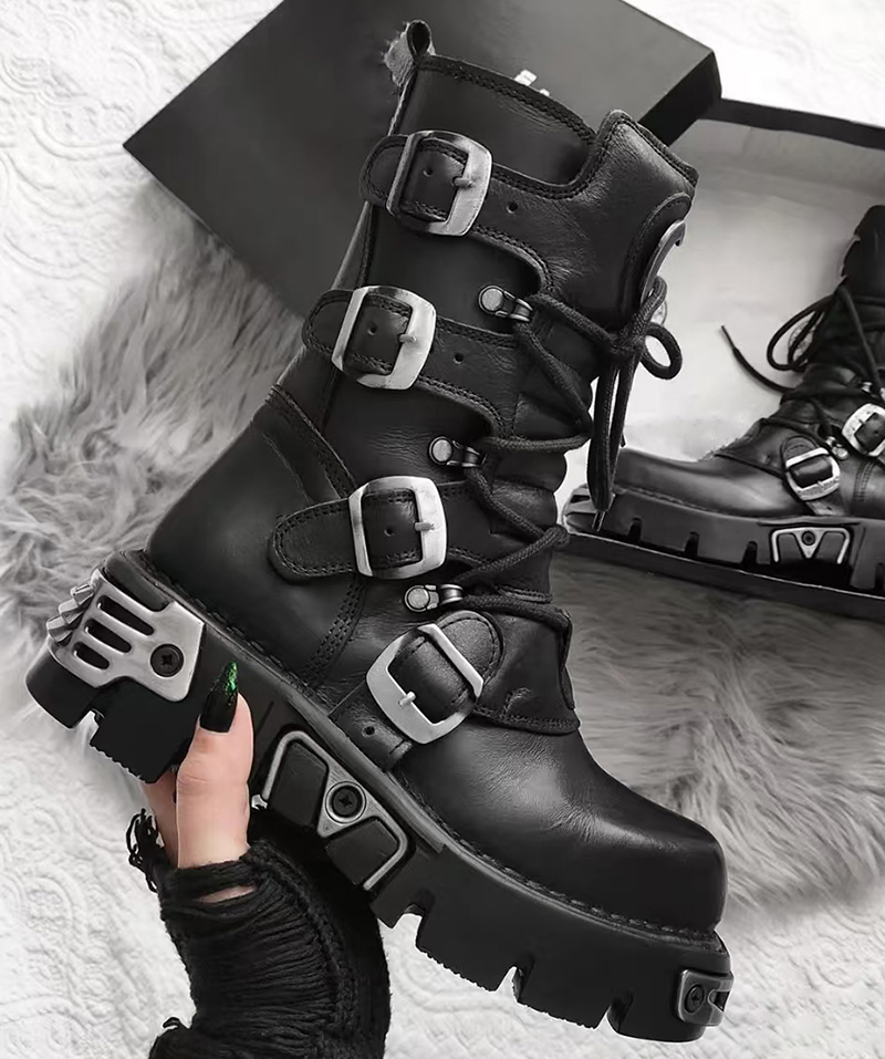 erkekler lüks moda punk gotik  - Men Shoes Trends incelemesi ve fiyatı