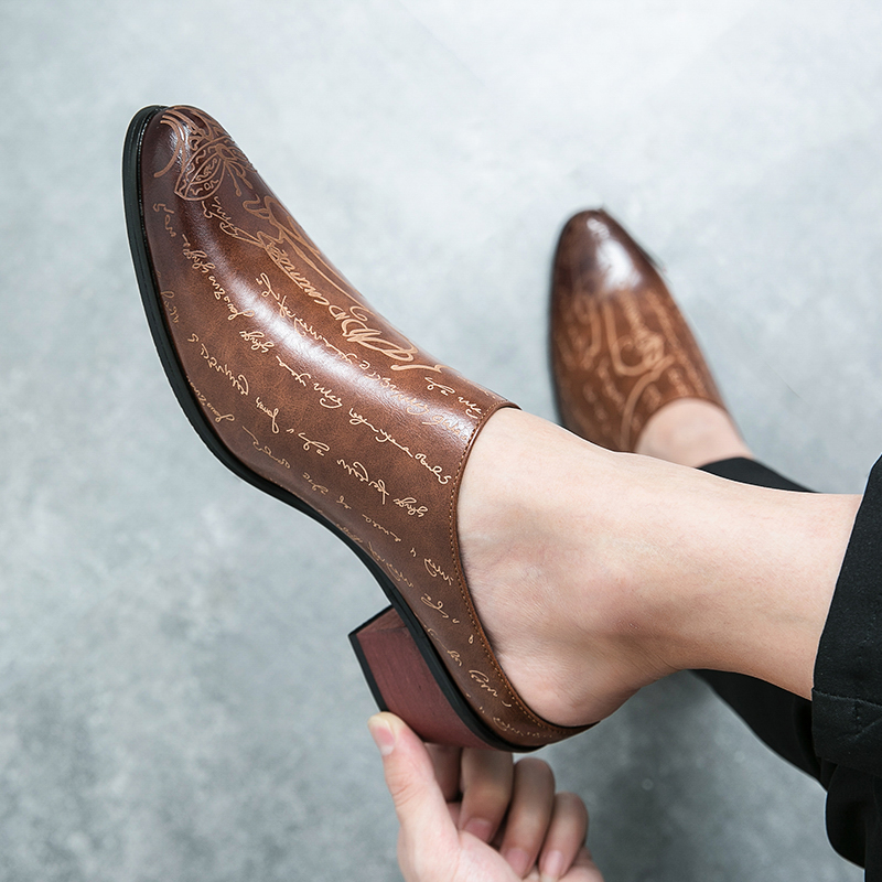 Erkekler Kahverengi Deri Katır - Shoes Heels Men incelemesi ve fiyatı