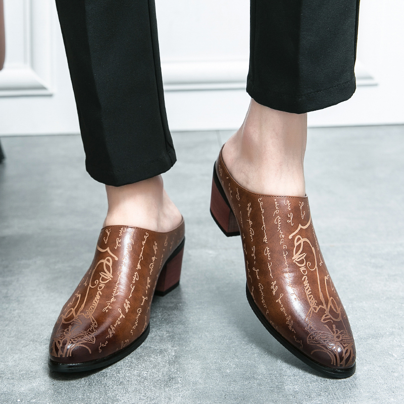 Erkekler Kahverengi Deri Katır - Shoes Heels Men incelemesi ve fiyatı