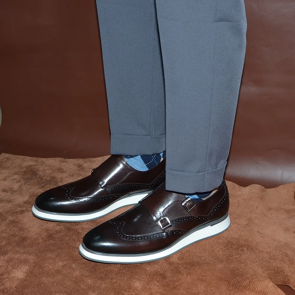 Avrupa Lüks Erkek Spor Ayakkab - Oxford Brogue Leather incelemesi ve fiyatı
