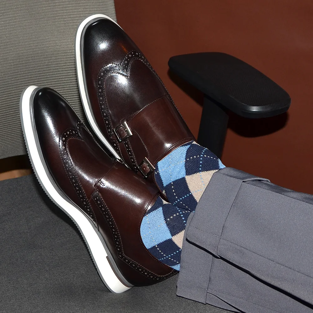 Avrupa Lüks Erkek Spor Ayakkab - Oxford Brogue Leather incelemesi ve fiyatı