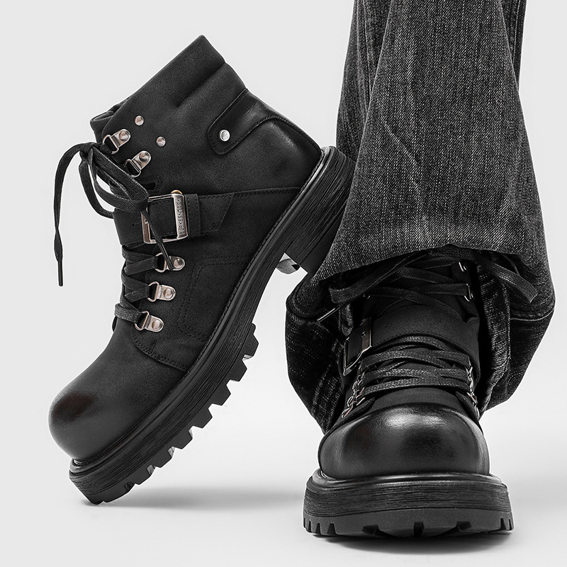 Marka Erkek Deri Çizmeler Moto - Men Shoes Brand incelemesi ve fiyatı