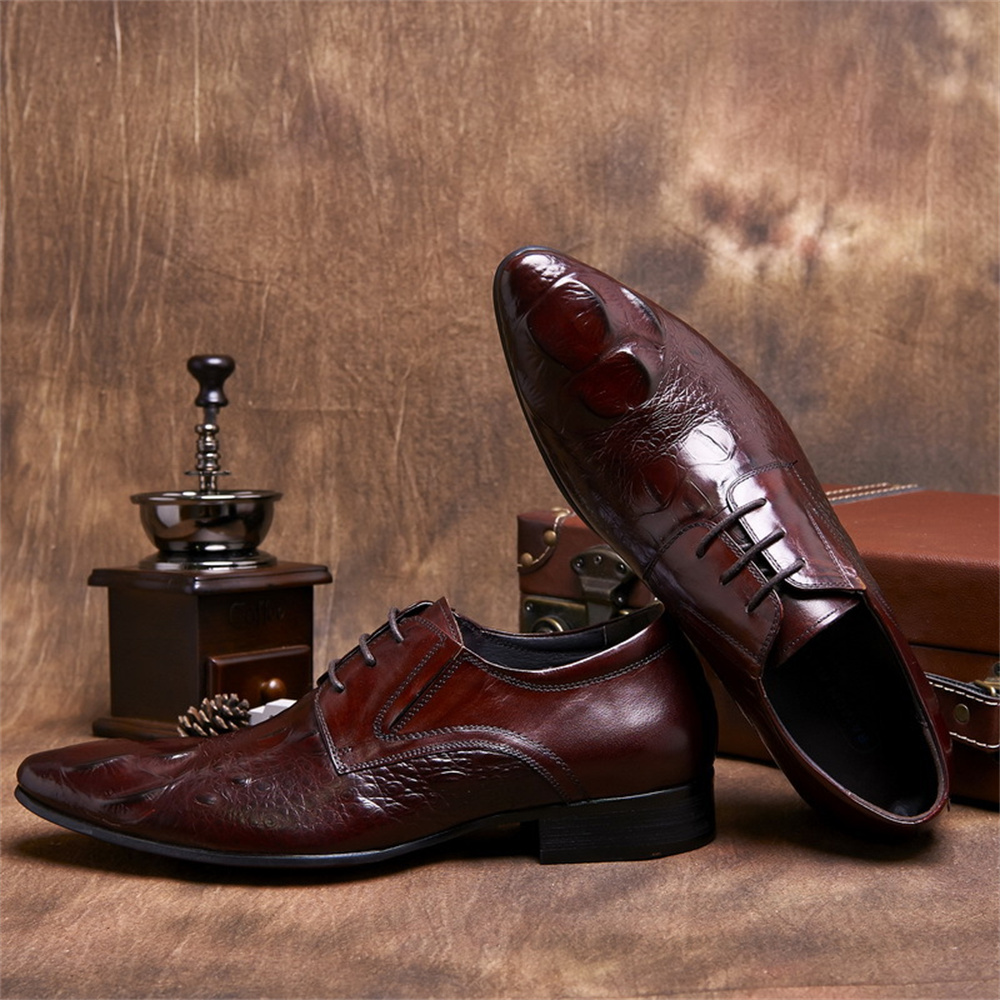 Sığır Derisi Kabartmalı Timsah - Men Shoes Formal incelemesi ve fiyatı