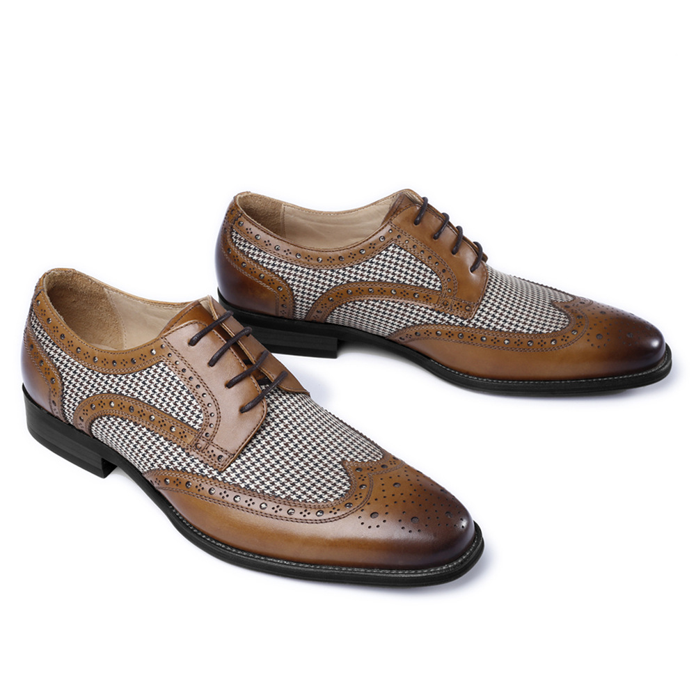 Yeni Oxford iş erkek ayakkabıs - Oxford Brogue Leather incelemesi ve fiyatı