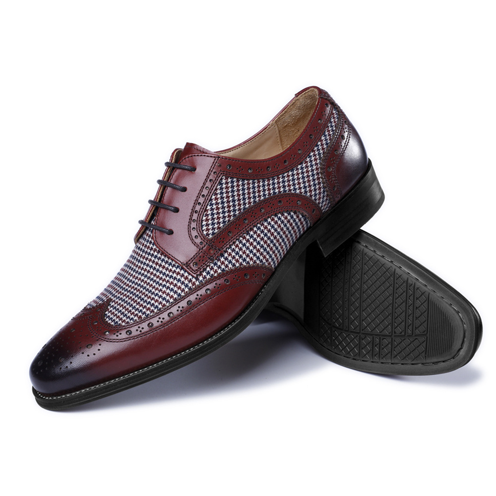 Yeni Oxford iş erkek ayakkabıs - Oxford Brogue Leather incelemesi ve fiyatı