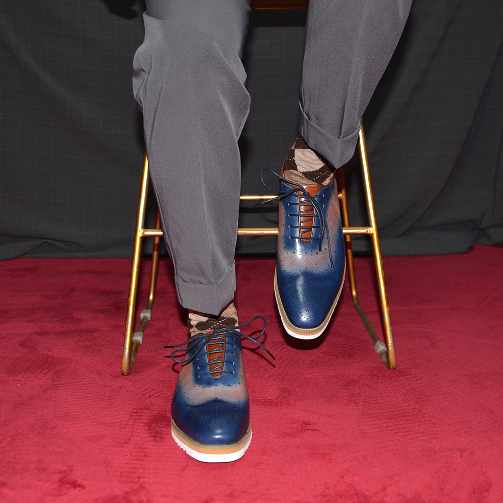 Erkekler İçin Lüks Sade Burunl - Oxford Brogue Leather incelemesi ve fiyatı